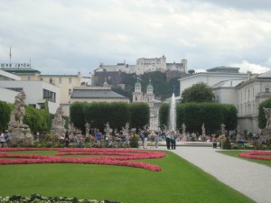 Mirabellgarten in Salzburg Im Mirabellgarten des "Schloss Mirabell" in Salzburg