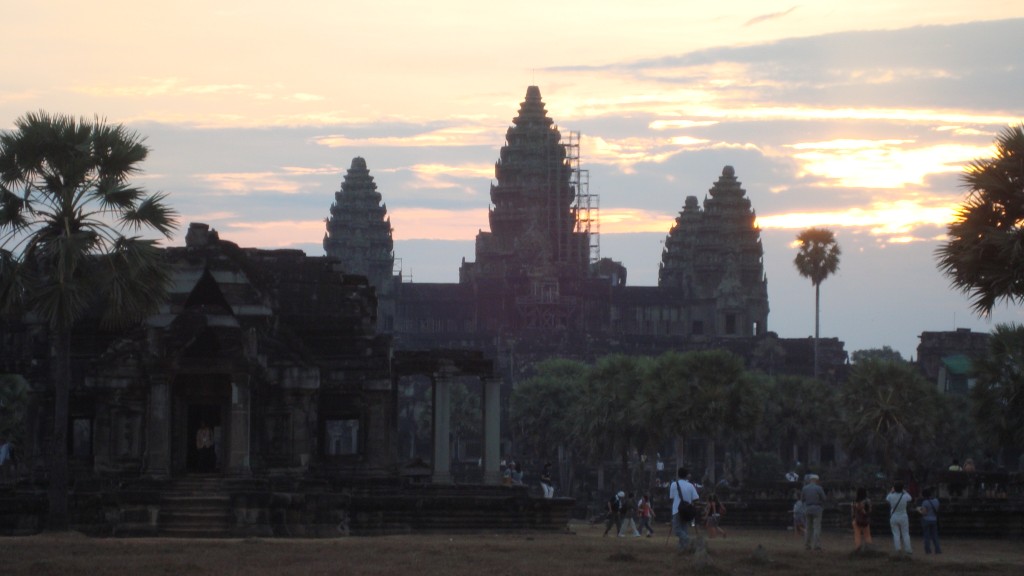Angkor Wat bei Sonnenaufgang